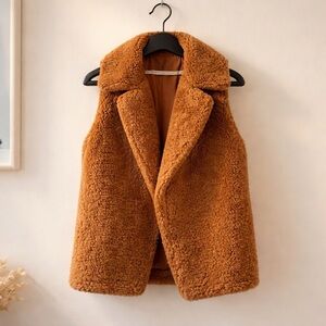 Workshop Republic Clothing Faux Fur Teddy Vest